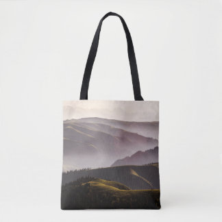 GROENE DRUKVELD EN BEDRIJVEN TIJDENS DE DAG TOTE BAG