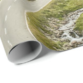 GROENE DRUKVELD EN MOUNTAS CADEAUPAPIER (Rol Hoek)