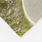 GROENE DRUKVELD EN MOUNTAS FLEECE DEKEN (Hoek)