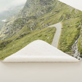 GROENE DRUKVELD EN MOUNTAS SHERPA DEKEN (3/4)