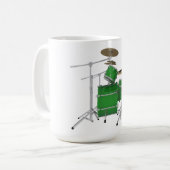 Groene drumstel: koffiemok (Voorkant links)