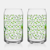 Groene druppels blikvorm glas (Links)