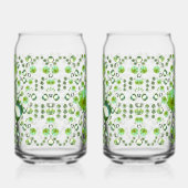 Groene druppels blikvorm glas (Rechts)