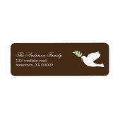 Groene duif Adresetiketten Etiket (Voorkant)