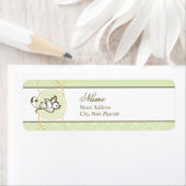 Groene duif retour adres label (Insitu)