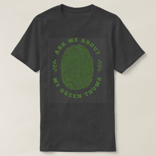 Groene duim 4 t-shirt (Design voorkant)