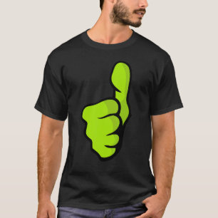 Groene duim omhoog Goede baan Goedkeuren T-shirt