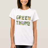 Groene duim t-shirt (Voorkant)