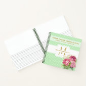 Groene Duim Tuinierders Dagboek Roze Gouden Rozen Notitieboek (Binnen)