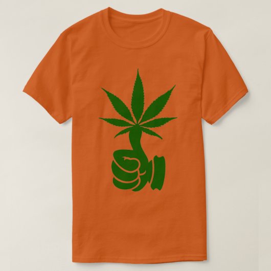 Groene duim (Weed) VRS2 T-shirt (Design voorkant)