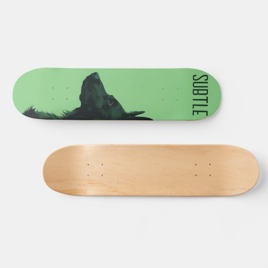 Groene Duitse herder Persoonlijk Skateboard (Horizontaal)