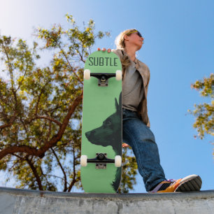 Groene Duitse herder Persoonlijk Skateboard
