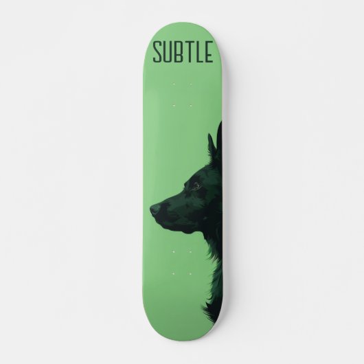 Groene Duitse herder Persoonlijk Skateboard (Voorkant)