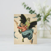 Groene Duivel Briefkaart (Staand voorkant)