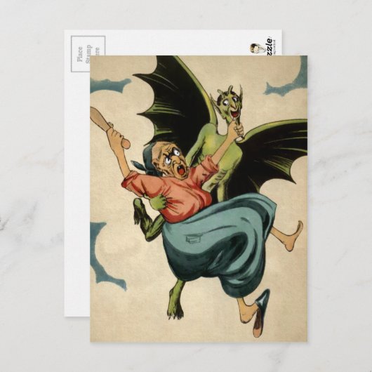  Groene Duivel Briefkaart (Voorkant / Achterkant)