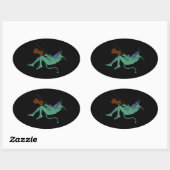 Groene Duivel Soloist Sticker (4 tellen) (Vel)