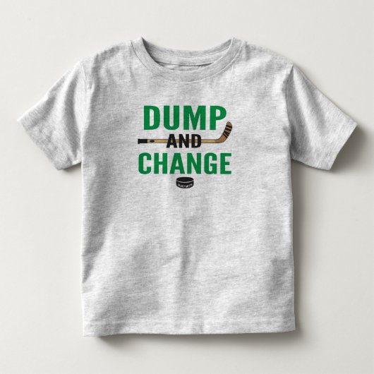 Groene Dump en Wissel Hockey Kinder Shirts (Voorkant)