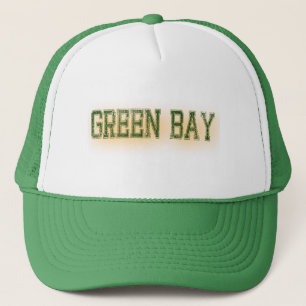 Groene e-Bay Groene en Gold Grunge Sport Trucker Pet