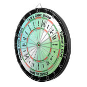 Groene Easy Text Persoonlijke regelgeving Dartbord (Voorkant Rechts)