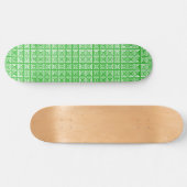 Groene Echo Squares Persoonlijk Skateboard (Horizontaal)