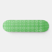Groene Echo Squares Persoonlijk Skateboard (Horizontaal)