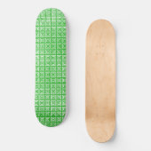 Groene Echo Squares Persoonlijk Skateboard (Voorkant)