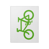 Groene Eco Fiets Notitieblok (Linkerzijde)