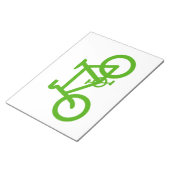 Groene Eco Fiets Notitieblok (Schuin)