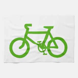Groene Eco-fiets Theedoek