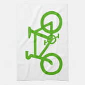 Groene Eco-fiets Theedoek (Verticaal)