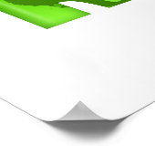 Groene Eco-structuur Recyclen illustratie Poster (Hoek)