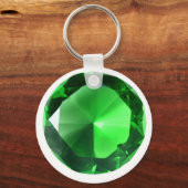 Groene Edelsteen Sleutelhanger (Voorkant)