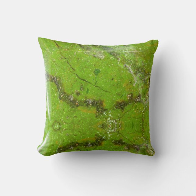 Groene edelsteen stenen textuur kussen werp kussen (Voorkant)