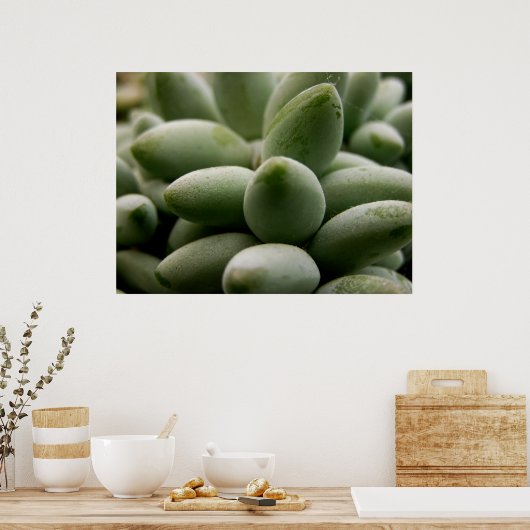 Groene Edelstenen Poster (Keuken)