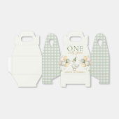 Groene Een Gekke Gans 1e Verjaardag Favoriet Box Bedankdoosjes (Uitgevouwen)