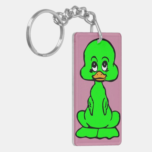 Groene eend sleutelhanger (Voorkant Links)