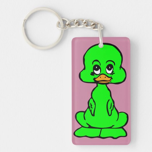 Groene eend sleutelhanger (Voorkant)
