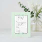 Groene Eenvoud RSVP met Keuze Menu (Staand voorkant)