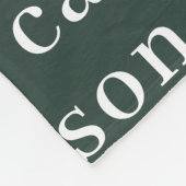 Groene Eenvoudige, aangepaste herhalingsnaam Fleece Deken (Hoek)