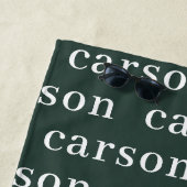 Groene Eenvoudige, aangepaste herhalingsnaam Strandlaken (In situ)