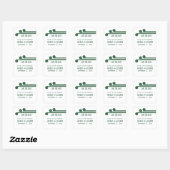 Groene Eenvoudige Deco Chic sparen de Stickers van (Vel)