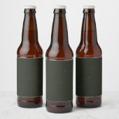 Groene, eenvoudige, elegante, moderne abstracte na bier etiket (Flessen)