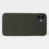 Groene, eenvoudige, elegante, moderne abstracte na Case-Mate iPhone case (Achterkant (horizontaal))