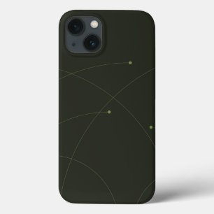 Groene, eenvoudige, elegante, moderne abstracte na Case-Mate iPhone case