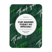 Groene eenvoudige, minimale flatpanel met dank voo magneet (Verticaal)