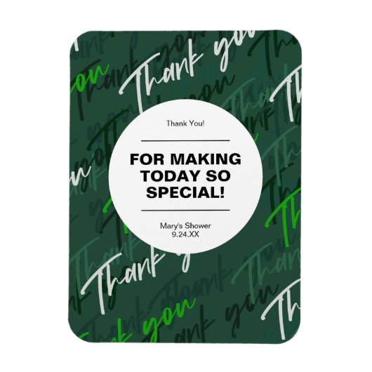 Groene eenvoudige, minimale flatpanel met dank voo magneet (Verticaal)