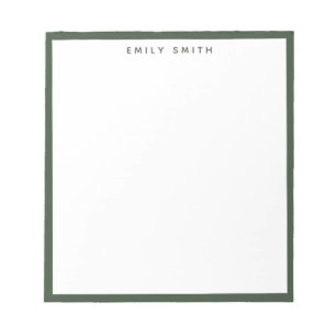 Groene eenvoudige moderne notitieblok