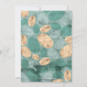 Groene eenvoudige moderne patroonvolwassen geboort kaart (Achterkant)