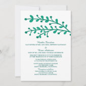 Groene Eenvoudige olievleding-uitnodiging Kaart (Voorkant)