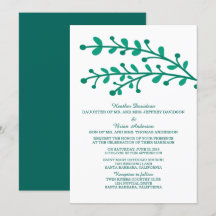 Groene Eenvoudige olievleding-uitnodiging